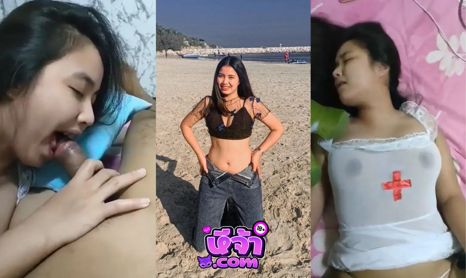 คลิปหลุดทางบ้าน วัยรุ่นขี้เงี่ยนมากับชุดพยาบาลสาวอ้อนอยากโดนเย็ด ผัวจัดให้แอบตั้งกล้องถ่ายตอนดูดควยหน้าอย่างเสียว โดนจับซอยหีหน้าเสียอาการเสียวจัดๆ
